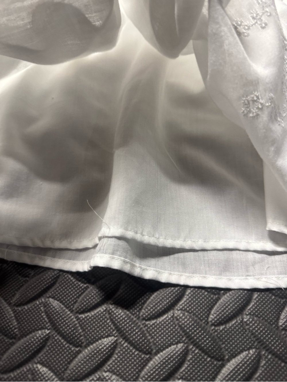 Girls White Eyelet Embroidered Ruffle Tiered Summer Dress - Picture 4 of 8
